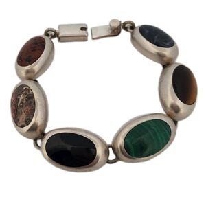 Sterling Silver Multi-Stone Bracelet